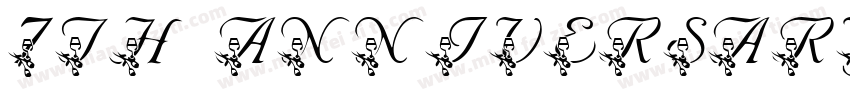 7th Anniversary Appreciation Banque字体转换